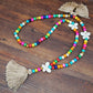 🌼📿Lange Kette für Damen im boho-vintage Stil, Strandurlaub und Alltag