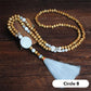 🌼📿Lange Kette für Damen im boho-vintage Stil, Strandurlaub und Alltag