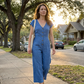 👗☀️Ärmelloser Sommer-Jumpsuit mit Knopfleiste für Damen – Lässiger Sommer-Chic ✨