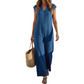 👗☀️Ärmelloser Sommer-Jumpsuit mit Knopfleiste für Damen – Lässiger Sommer-Chic ✨