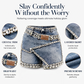 Damen Rhinsten-Besetzter Mehrlagiger Denim-Rock-Shorts