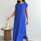 Ärmelloses Sommerkleid mit Seitenschlitz für Damen