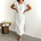 Ärmelloses Sommerkleid mit Seitenschlitz für Damen