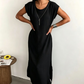 Ärmelloses Sommerkleid mit Seitenschlitz für Damen