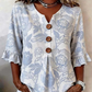 Sommerliches Damen-Top mit Blumenmuster und Rüschenärmeln