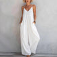 Rückenfreier Jumpsuit für Damen mit Spaghettiträgern