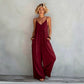 Rückenfreier Jumpsuit für Damen mit Spaghettiträgern
