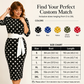 Elegantes Retro-Kleid mit Polka-Dots für Damen