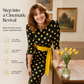 Elegantes Retro-Kleid mit Polka-Dots für Damen