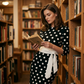 Elegantes Retro-Kleid mit Polka-Dots für Damen