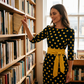 Elegantes Retro-Kleid mit Polka-Dots für Damen