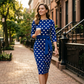Elegantes Retro-Kleid mit Polka-Dots für Damen