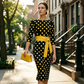 Elegantes Retro-Kleid mit Polka-Dots für Damen