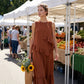 Ärmelloses Maxikleid mit Rüschen für Damen
