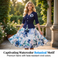 ⌛Zeitlich begrenztes Angebot – Elegantes Damenkleid mit halben Ärmeln und Blumenmuster