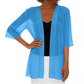 🌟Leichte transparente offene Strickjacke