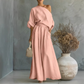 Set aus schulterfreiem Oberteil und Hose mit weitem Bein für Damen
