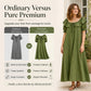 Maxikleid für Damen im Bohemian-Stil mit Rüschen am Ausschnitt