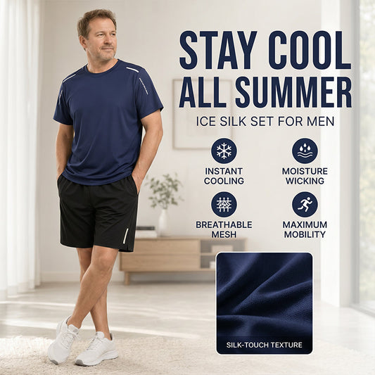 ☀️Schnelltrocknendes T-Shirt- und Shorts-Set für Herren