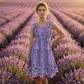 Ärmelloses Blumenmuster-Kleid mit Knopfleiste für Damen