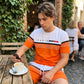 🔥Zeitlich begrenztes Angebot – Kurzarm-Shorts-Set für Herren mit Buchstabenprint