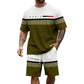 🔥Zeitlich begrenztes Angebot – Kurzarm-Shorts-Set für Herren mit Buchstabenprint