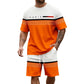 🔥Zeitlich begrenztes Angebot – Kurzarm-Shorts-Set für Herren mit Buchstabenprint