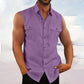 ⏰ Countdown läuft – 50% nur noch 3 Tage! Herren Sommer ärmelloses Button-Down-Hemd