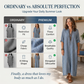 Gestreiftes Maxikleid mit V-Ausschnitt für Damen