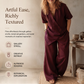 Set aus asymmetrischem Oberteil und Hose mit weitem Bein für Damen