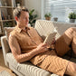 Herren Leinen ärmelloses Hemd & Shorts Set