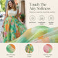 ⌛Limited-Time Offer-Women's Watercolor Floral Print Tulle Midi Skirt