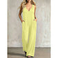 👗 JETZT 50 % RABATT! 🌊 Lässiger Sommer-Jumpsuit für Damen mit V-Ausschnitt – lockere, weite Beine, tiefe Seitentaschen und integrierte Kapuze – vom Strand direkt zum Abendessen ☀️