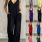 👗 JETZT 50 % RABATT! 🌊 Lässiger Sommer-Jumpsuit für Damen mit V-Ausschnitt – lockere, weite Beine, tiefe Seitentaschen und integrierte Kapuze – vom Strand direkt zum Abendessen ☀️