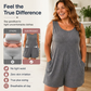 👗 LIMITED-TIME 50 % OFF! 💥 Plus-Size-ärmelloser Jumpsuit mit Taschen – fließend, bequem & vielseitig – perfekt für warme Tage, Strand & Freizeit – mit praktischen Taschen
