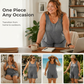 👗 LIMITED-TIME 50 % OFF! 💥 Plus-Size-ärmelloser Jumpsuit mit Taschen – fließend, bequem & vielseitig – perfekt für warme Tage, Strand & Freizeit – mit praktischen Taschen