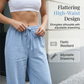 Lässige Damenhose mit geradem Bein