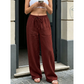 Lässige Damenhose mit geradem Bein