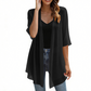 Damen leichter Chiffon-Cardigan mit offener Vorderseite