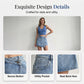 Damen High-Waist Jeansrock-Shorts für den Sommer