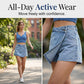 Damen High-Waist Jeansrock-Shorts für den Sommer