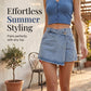 Damen High-Waist Jeansrock-Shorts für den Sommer