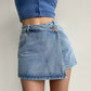 Damen High-Waist Jeansrock-Shorts für den Sommer