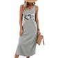 Ärmelloses, locker sitzendes Tanktop-Kleid für Damen