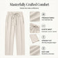 Lässige Damenhose mit weitem Bein und Kordelzug