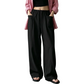 ✨Damen hoch taillierte weite Kordelzug-Hose