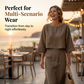 Elegantes zweiteiliges Damen-Outfit: Set aus langem Rock und Oberteil mit Dreiviertelärmeln