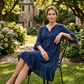 Sommerkleid für Damen in A-Linie mit Stufenschnitt und Quasten