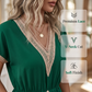 Boho-Kleid mit V-Ausschnitt aus Spitze für Damen