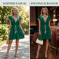Boho-Kleid mit V-Ausschnitt aus Spitze für Damen